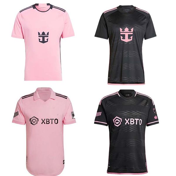 Maglie da calcio adulto CF MesSIS SUAREZ Inter MiamiS Matuidi HIGUAIN CAMPANA YEDLIN BECKHAM 23 24 calcio uomo bambino Fans versione MLS kit maglia bambino