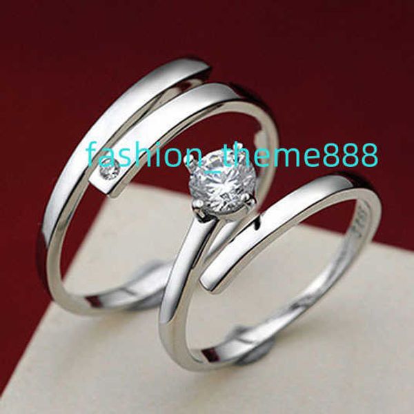 Кольца для пар «Я тебя люблю», обручальные кольца унисекс для женщин и мужчин, ювелирные изделия на годовщину, подарок для предотвращения аллергии, стерлинговое серебро 925 пробы