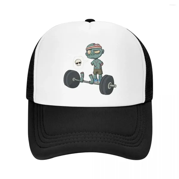 Berretti da baseball Skull Dead Lift Berretto da baseball Sollevamento pesi Palestra Maglia Cappello a rete per uomo Donna Eleganti cappelli da camionista Snapback con visiera