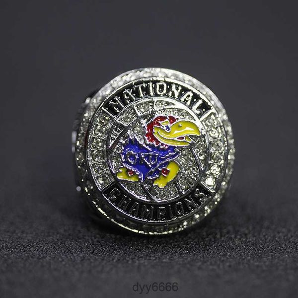 Bandringe Ncaa 2022 University of Kansas Jay Hawk Basketball Championship Ring Ztf6