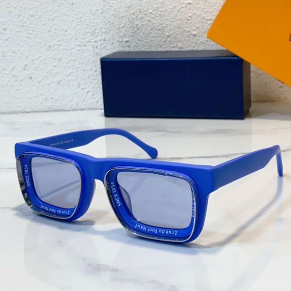 Designer 2024 Paris Men Fashion Week Super Vision Occhiali da sole rotondiz2501u Occhiali da sole rotondi con montatura in acetato da uomo alla moda e alla moda 3464