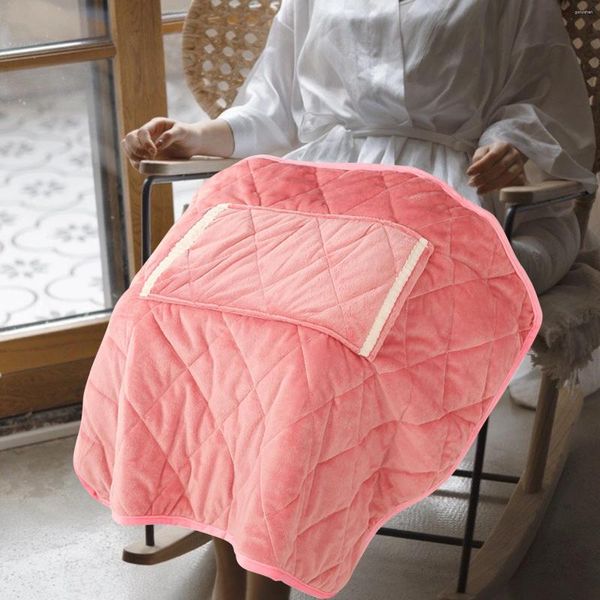 Coperte Coperta elettrica Scialle Poncho pieghevole Mantella lavabile per adulti USB riscaldata Casa Viaggio Camera da letto Esterno Indietro