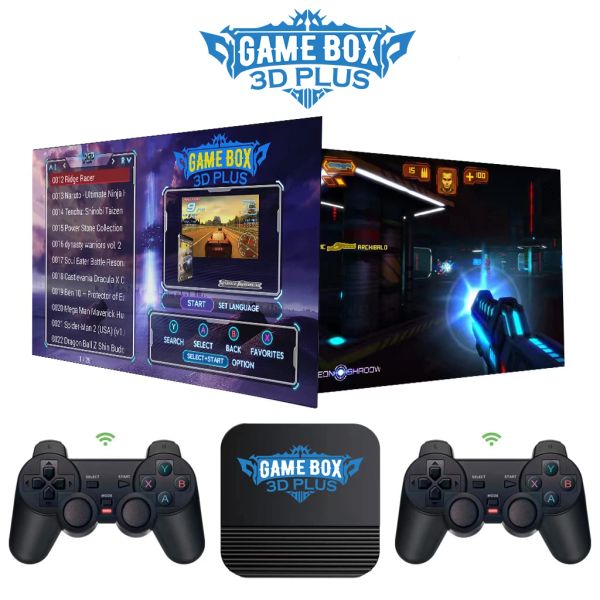 Консоли Coopreme I3S Game Box Build Insultin 30000 Games TV HD Output Portable Retro Game Console Двух беспроводной контроллер многопользовательской консоли