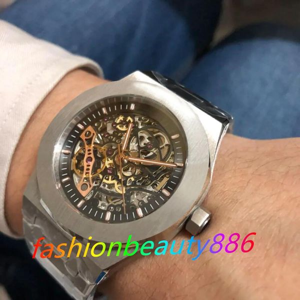 2024 U1 U1 di alto grado AAA Royal Mens Watch automatico Meccanico Fullo Hollo Acciaio in acciaio inossidabile orologi da polso maschi