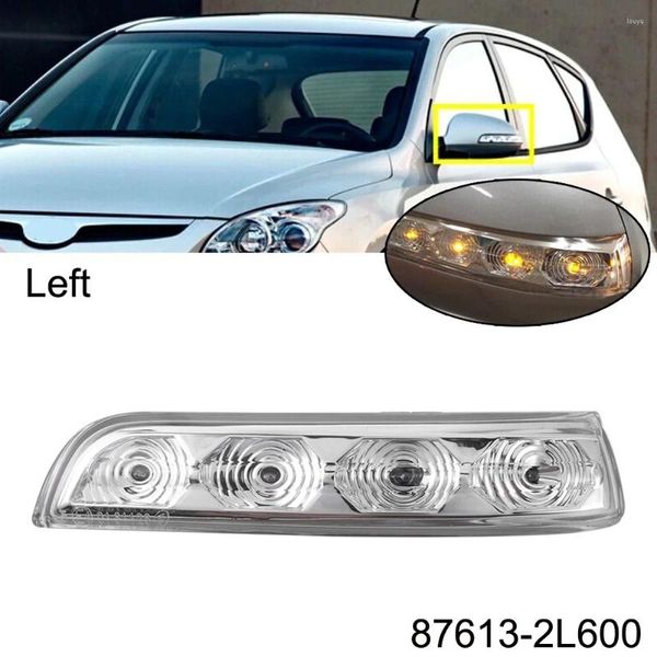 Sistema de iluminação 1PCS Carro Lado Esquerdo LED Luzes Indicadoras de Sinal de Volta para I30 2009-2012 Número da peça 87614-2L600 DC 12V Âmbar Auto