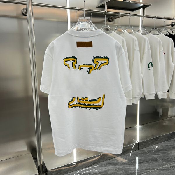 Yeni Siyah Beyaz Renkler Erkekler İçin Erkek T Shirt Tasarımcı Kadın Gömlekleri Moda Tshirt Mektuplar Sıradan Yaz Kısa Kollu Adam Tee Kadın Bez S-XXL