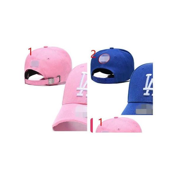 Cappellini da baseball 2024 Est Cappello da uomo Designer S La Cappelli Trucker Per uomo Donna Rotondo Attivo Lettera regolabile con visiera H5-5.23-9 2 Dh2Gv