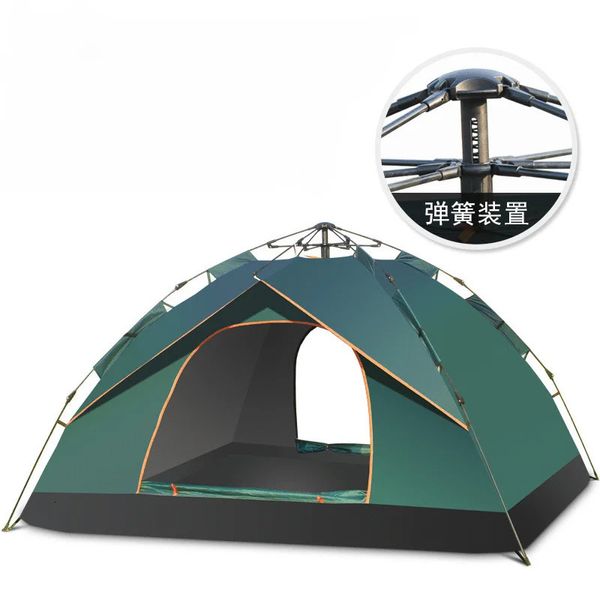 Tenda de abertura rápida automática para 34 pessoas, à prova d'água, acampamento, família, leve, configuração instantânea, turista 23 240220