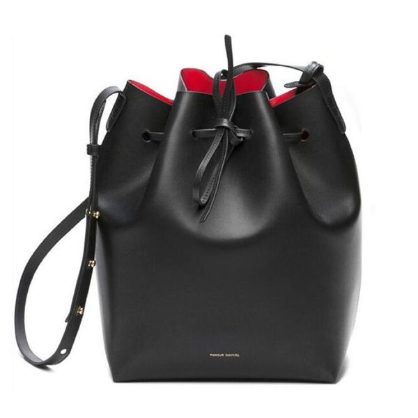 Frauen Echtes Leder Eimer Tasche Echtes Leder Schulter Taschen Frauen Gavriel Leder Handtasche Mansur Lady Umhängetasche Handtasche Totes T200282h