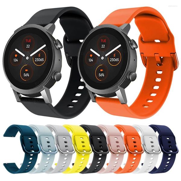 Ticwatch E3 Strap Wriststrap GTH Band 20mm Silikon Bileklik Bileklik İzleme Bandı Aksesuarları Değiştirin