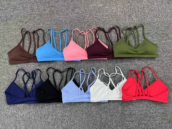 Intimo sportivo europeo e americano, ammortizzante da donna, bella schiena, asciugatura rapida, corsa, reggiseno fitness, gilet yoga sexy, pettorale staccabile