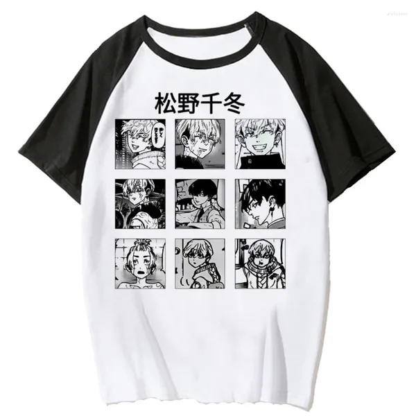 Camisetas femininas Tokyo Revengers Tee Mulheres Gráfico Feminino Anime Roupas