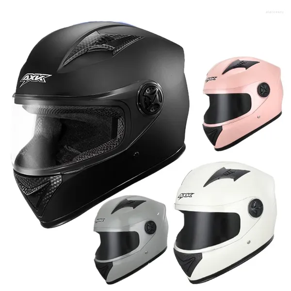 Capacetes de motocicleta Full Face Casque Capacete Lente Vintage Quatro Estações Corrida Moto Casco Kart Scooter Motor Van Dual