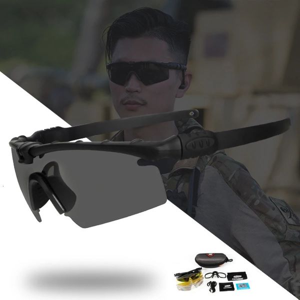 Männer Frauen Army BALLISTIC 3.0 Schutz Militärbrille Paintball Schießbrille Taktische MTB Radfahren Polarisierte Sonnenbrille 240223