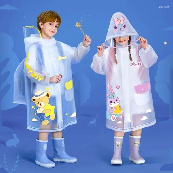 Raincoats Children's Raincoat Corpo Inteiro Impermeável Meninos e Meninas Escola Primária Estilo de Jardim de Infância