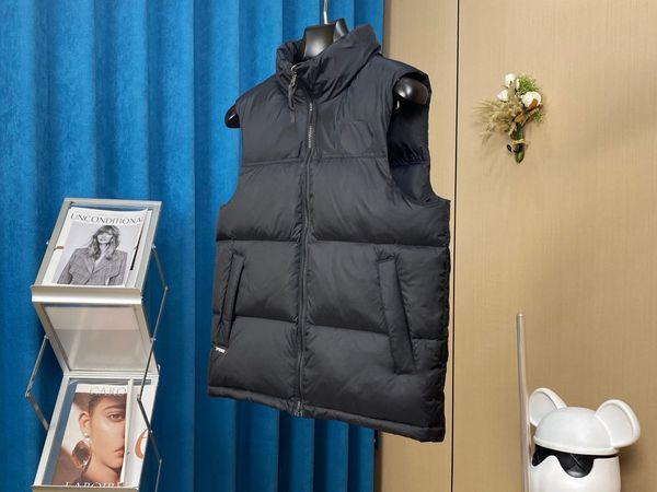 Colete masculino colete homem design mulher inverno para baixo colete bodywarmer colete homem jaqueta puffer série casal solto casual para baixo designer colete de couro de motociclista