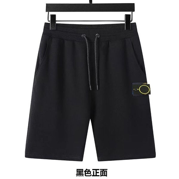 taglie forti Materiale superiore pantaloncini da spiaggia in pietra pantaloni sportivi retrò da uomo isola puro cotone blu corto logo cravatta ricamo da donna estate strada calda a cinque punti