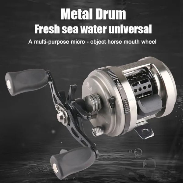 Reels rolo de pesca DX 9+1BB Baitcasting Reel 7.0: 1 relação de transmissão de água resistência à água de água de água de metal salgada roda