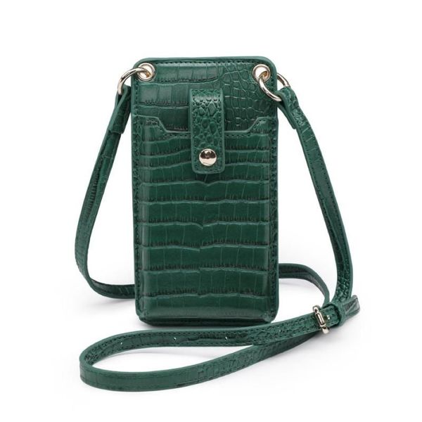 Moda jacaré bolsas de telefone móvel para mulheres bolsa caso boa qualidade senhora ombro crossbody sacos carteira bolsa meninas 2021282s