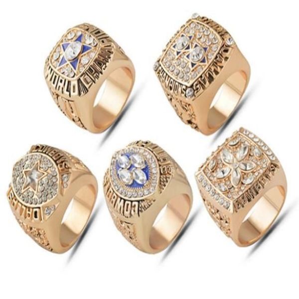 Collezione di souvenir dei fan 1992 1993 1995 1977 Stagione 1971 Cowboys Championship Ring intero2544