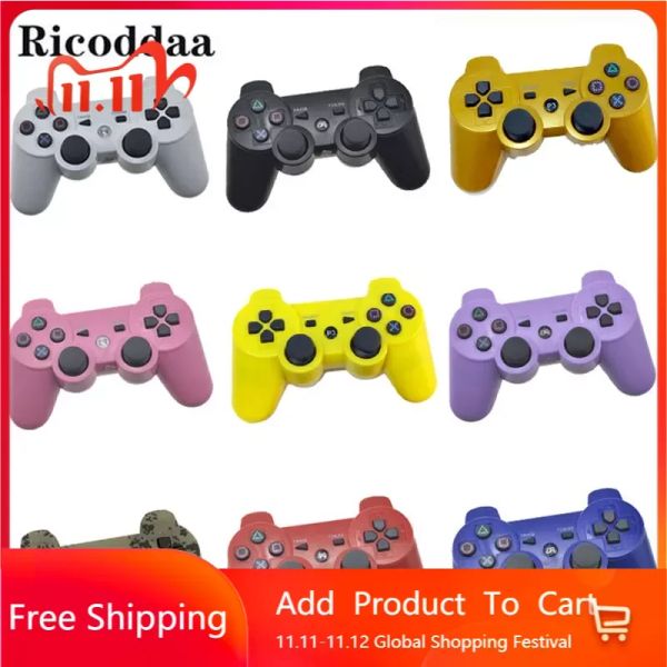 GamePads Bluetooth Controller para Sony PS3 Gamepad Manette para Sony Play Station 3 Joystick sem fio gamepad Sixaxis Dual Vibration