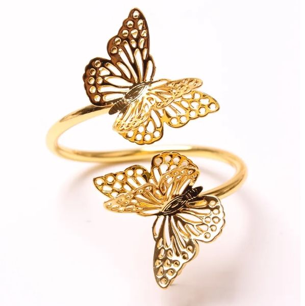 3D Butterfly Paper Rings Кольца свадебная вечеринка Сервиета для украшения стола 577QH