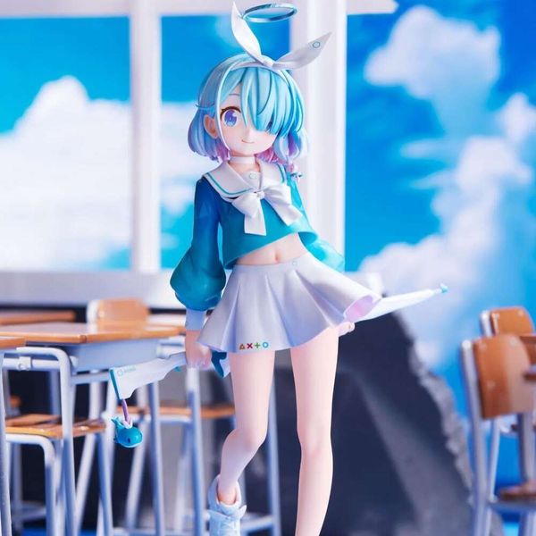 Anime manga alice glint mavi archi anime arona altın kafa sevimli kız pvc aksiyon figürü koleksiyon kawaii model oyuncak bebek hediyesi