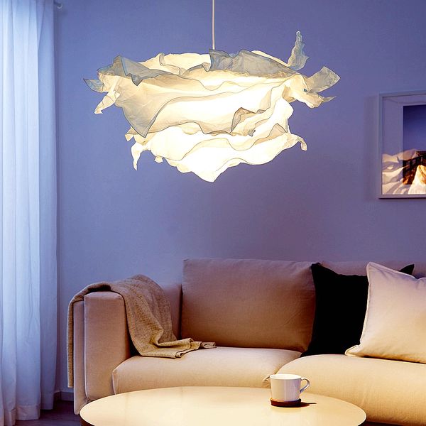 43 cm Art DIY Cloud Lampenschirm Blumenlichtschirm Deckenlampenschirm Dekoration Kronleuchter Anhänger für Wohnzimmer Schlafzimmer Bar Verwendung