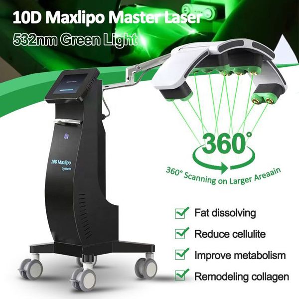 Profissão 10d forma perda de peso barriga diodo laser frio remoção de gordura corpo escultura dissolvendo perda de gordura máquina de emagrecimento a laser