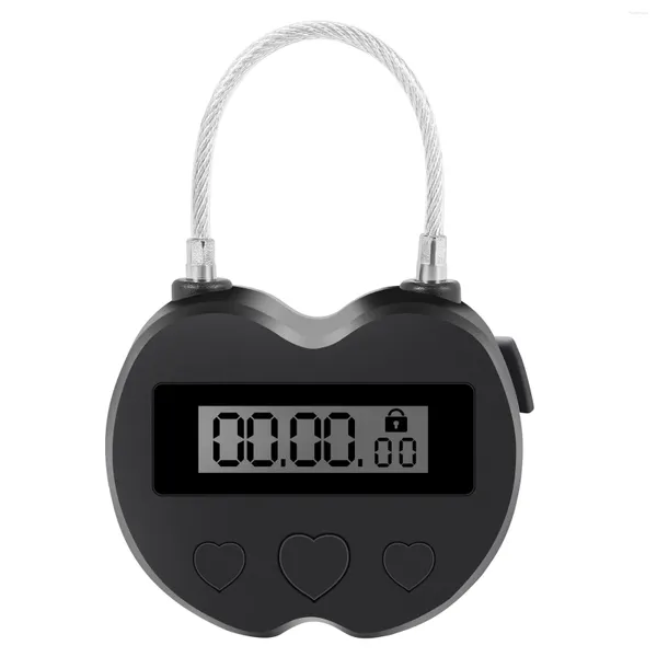 Schüsseln Smart Time Lock LCD-Display Multifunktions-Reise-Elektronik-Timer Wasserdichtes USB-wiederaufladbares temporäres Vorhängeschloss