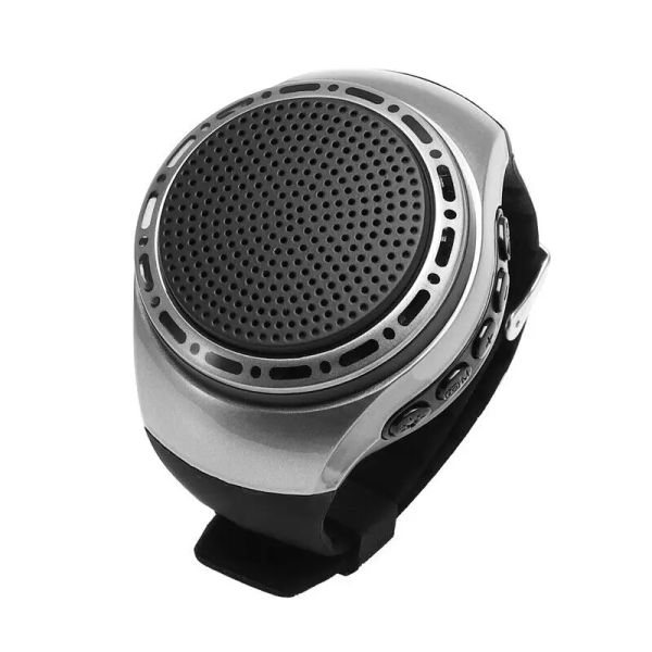 Altoparlanti U6 Orologio da polso Scheda altoparlante Bluetooth con radio FM Sport all'aria aperta portatili con LED Scheda di memoria colorata da 32 GB