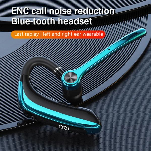 Mikrofonlu Kablosuz Kulaklıklar Bluetooth kulaklıklar Enc Gürültü, Eller serbest kulaklık businler Auriculares Oyun Adam Kulak Cuffie HD Çağrı