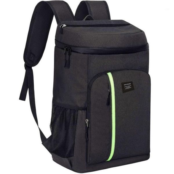 Denuoniss Borsa termica isolata Zaino portatile di grande capacità Borse da pranzo impermeabili per impacchi di ghiaccio per escursioni a picnic Camp209T