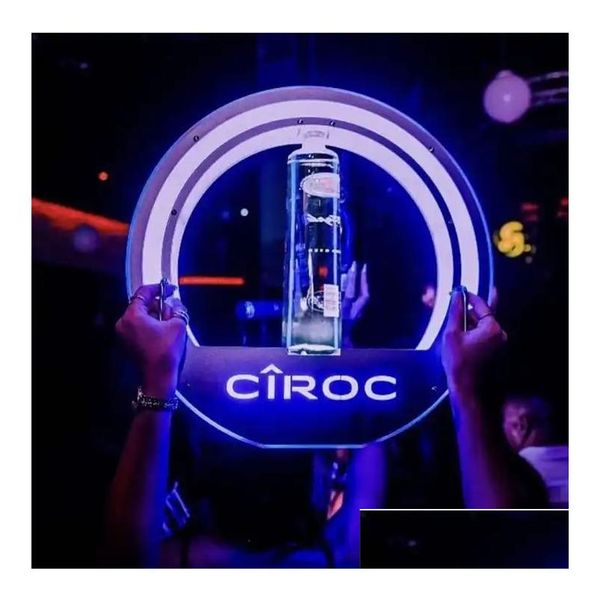 Andere Event Party Supplies Nachtclub Led Ciroc Wodka Bottle Glorifier Display Party Vip Service Champagner Weinpräsenter mit Metall Dhufs