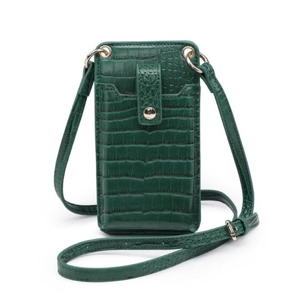 Moda jacaré bolsas de telefone móvel para mulheres bolsa caso boa qualidade senhora ombro crossbody sacos carteira bolsa meninas 20212581