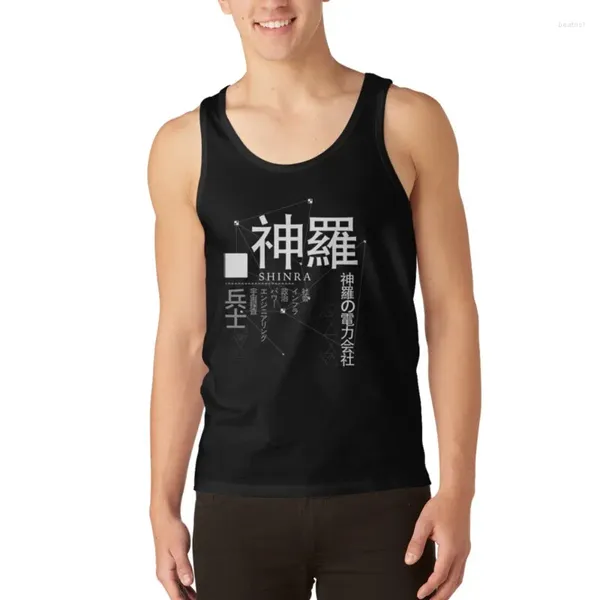 Herren-Tanktops, Shinra Electric Power Company, Top, Sportbekleidung, ärmellose Hemden, Hemd, Herren-Fitnessstudio, Sommerkleidung