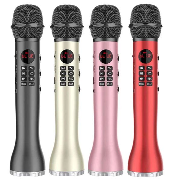 Динамики 3 в 1 беспроводной караоке -микрофон портативные динамики Bluetooth Singing Microfhone Высокий объем длинный срок службы батареи