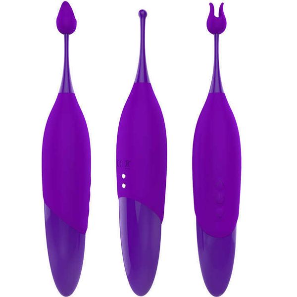 Vibradores High End Vibrador 7 Frequência 5 Velocidade Choque Forte para Masculino e Feminino Orgasmo Teasing Pen Clitoral Private Adult Sex Products 240224