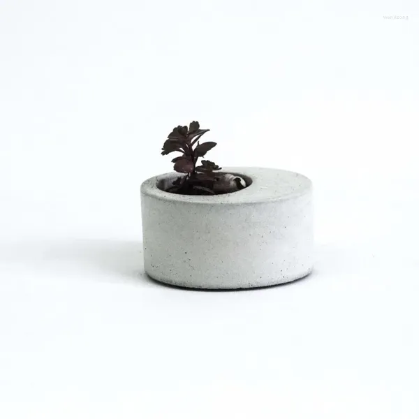 Stampi da forno Stampi in silicone Combinazione ovale di macchina per fiori in miniatura Design multi-cemento vaso 3D Creativo personalizzato