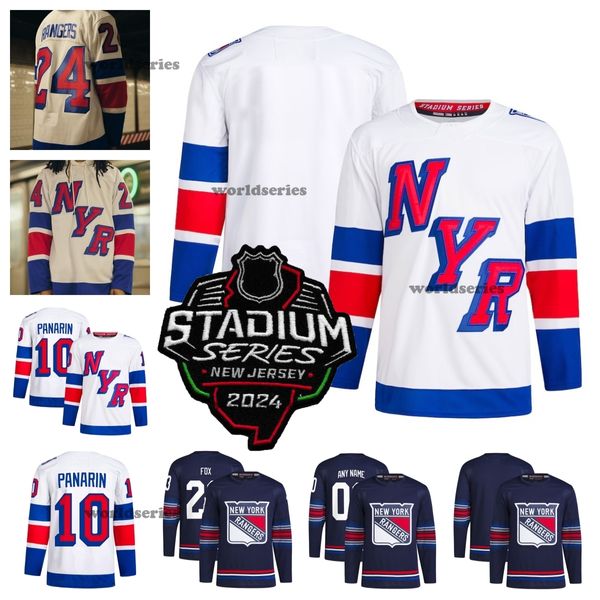 Maglia 2024 New York Stadium Series Adam Fox Artemi Panarin K Andre Miller Chris Kreider Mika Zibanejad Igor Shesterkin Blake Wheeler Kaapo Kakko Vincent Trocheck