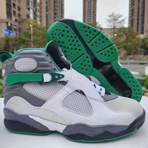 8s Sneakers Uomo Scarpe da basket originali OG 8 VIII Oregon Ducks Playoff platino puro Gunsmoke South Beach Nero Bianco Designer Outdoor