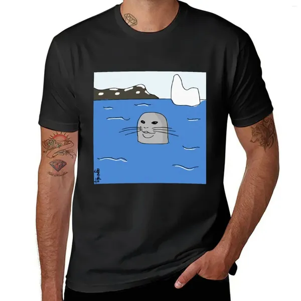 Camisetas regata masculinas Smudge The Seal - Parte 2 Camisetas gráficas engraçadas para homens