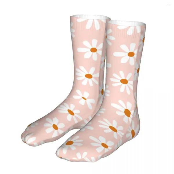 Calzini da uomo Pink Daisy Uomo Donna Moda Crazy Primavera Estate Autunno Inverno Regalo