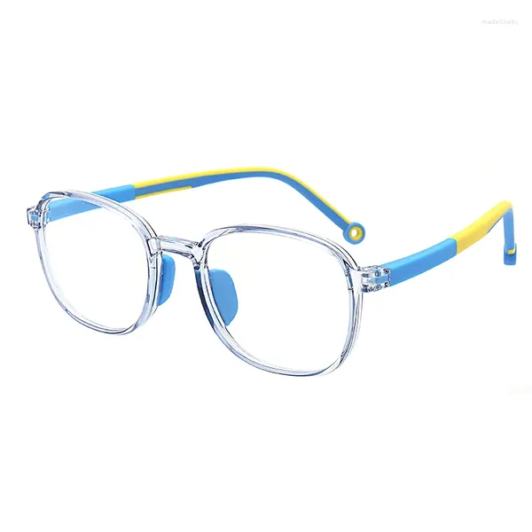 Sonnenbrillenrahmen, quadratisch, blaues Licht, Kinderbrille, optischer Rahmen, für Kinder, Jungen, Mädchen, Computer, transparent, blockierend, antireflektierend