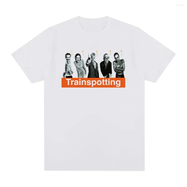 Magliette da uomo Trainspotting T-shirt vintage Collezione classica Design Camicia da uomo in cotone britannico T-shirt Top da donna