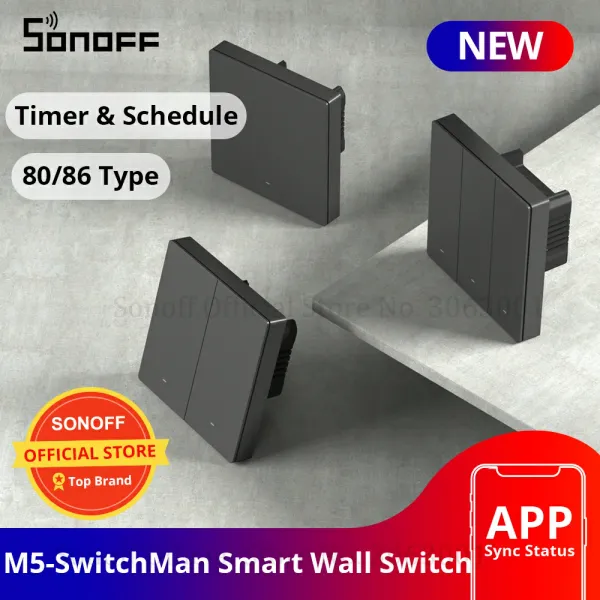 Управление Sonoff M5 Switchman Smart Wall Switch 80/86 Тип 1/2/3 банд настенный настенный кноп