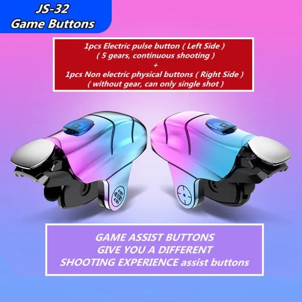 GamePads JS32 мобильный телефон игры Trigger L1 Pulse R1 Physics кнопка кнопка Gamepad Joystick для Pubg Aim