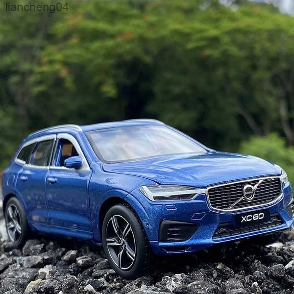 Modellini di auto 1 32 VOLVO XC60 SUV Modello di auto in lega Giocattolo pressofuso Veicoli in metallo Modello di auto Simulazione Collezione di luci sonore Giocattolo per bambini Regalo