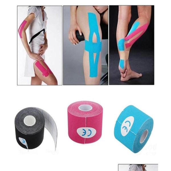 Ginocchiere per gomito 5Cm5M Ta Nastro kinesiologico Adesivo Kinesiologico Sport Muscolo Cinta Kinesiologica Kinesiotape Benda elastica2518035 Dhpuy