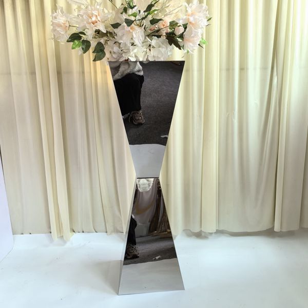 Suporte de pedestal de cilindro suqare Mesas de cilindro fino Expositor de pedestal Pilares Mesa de sobremesa para festa de casamento Decoração de arte para suporte de arranjo de flores 556